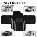 Waterproof Leather Sporty Car Floor Mats Set of 4