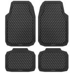 Black Rubber All-Weather Car Mats Full Set