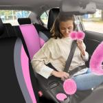 Fuzzy 43-Piece Car Seat Cover Set for Women
