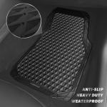 Black Rubber All-Weather Car Mats Full Set