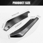 Lyxheth 2PCS Carbon Fiber Bumper Diffuser Spoilers