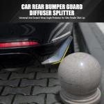 Lyxheth 2PCS Carbon Fiber Bumper Diffuser Spoilers