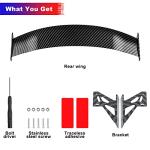 COGEEK Universal Mini Carbon Fiber Tail Spoiler