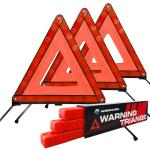 Emergency Roadside Triangles Reflectors - 3 Pack