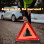 Emergency Roadside Triangles Reflectors - 3 Pack