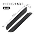2PCS Universal Rubber Car Bumper Protector Strips