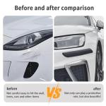 2PCS Universal Rubber Car Bumper Protector Strips