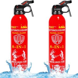 Large 8-in-1 Portable Fire Extinguisher Set