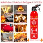 Large 8-in-1 Portable Fire Extinguisher Set