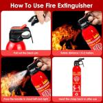 Large 8-in-1 Portable Fire Extinguisher Set