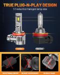 Forenner H11/H9/H8 40000LM LED Fog Light Bulbs