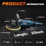 GEVEELIFE 6/7 Inch 1600W Car Buffer Polisher