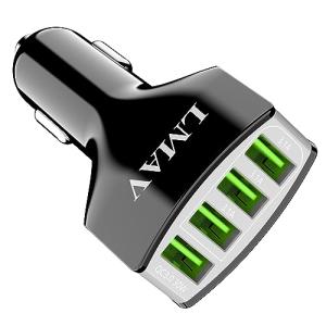 4-Port Fast USB Car Charger Adapter