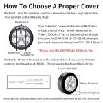 UV Resistant RV Tire Covers Set of 4