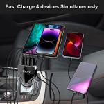 4-Port Fast USB Car Charger Adapter