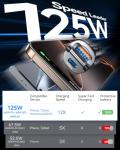 125W Fast USB C Car Charger for iPhone 16