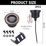 2PCS Yellow LED Angel Eye Fog Lights