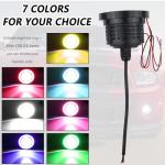 2PCS Yellow LED Angel Eye Fog Lights