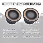 2PCS Yellow LED Angel Eye Fog Lights