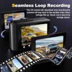 4K Dash Camera with Front/Rear, WiFi, and SD Card