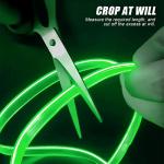 Green 16FT USB LED Car Ambient Light Strip