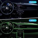 Green 16FT USB LED Car Ambient Light Strip