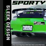 Matte Black License Plate Frames – 2 Pack