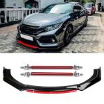 4PCS Universal Front Bumper Lip Spoiler Set