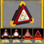 Rechargeable LED Emergency Warning Triangle Light Set