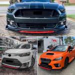 4PCS Universal Front Bumper Lip Spoiler Set