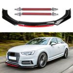 4PCS Universal Front Bumper Lip Spoiler Set