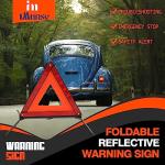 Emergency Warning Triangle Kit with LED Flare