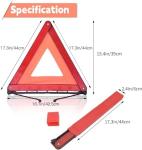 Foldable Warning Triangle Emergency Roadside Kit (3 Pack)