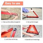 Foldable Warning Triangle Emergency Roadside Kit (3 Pack)