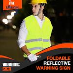 Emergency Warning Triangle Kit with LED Flare