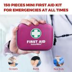 150-Piece Mini First Aid Kit for Car and Travel