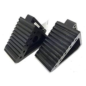 MAXXHAUL Heavy Duty Rubber Wheel Chock 2-Pack