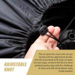 waswale 1 PC Car Tire Protector, 31.49" 210T Oxford Cloth Sun Dustproof 19"-23" Spare Tire Storage Bag with Handle, Four Seasons Universal Portable Anti-Scratch Accessories for Cars (Black #L)