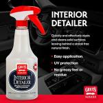 Griot's Garage Interior Detailer, Light-Duty Car Cleaner for All Surfaces, Including Vinyl, Leather, Metal, Plastic, Glass, and More, 10975, 22oz