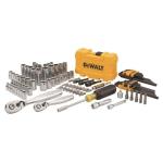 DEWALT Mechanics Tools Kit and Socket Set, 1/4" & 3/8" Drive, SAE, 108-Piece (DWMT73801)