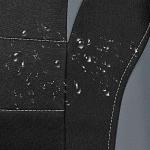 CAR PASS Waterproof Car Seat Covers Full Sets, Universal Fit Seat Covers for Cars, EVA Neoprene Seat Cover Set Full Sets, Interior Covers for Auto SUV,Vans,sedans, Trucks,(Black and Gray)