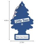 LITTLE TREES Air Fresheners Car Air Freshener. Hanging Tree Provides Long Lasting Scent for Auto or Home. New Car Scent, 24 Air Fresheners
