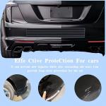 FXNX DIY Car Bumper Guard Rear Bumper Protector 5PCS Car Bumper Protector Self Adhesive Rubber Guard for SUV Cars Trucks, No Residue Anti Scratch (Black)