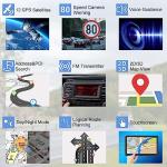 GPS Navigator for Car with Latest 2025 Map Free Update, Car GPS Navigation System for Truck Commercial Drivers with POI/Zip Search, Support Voice Turn Guidance, Red Light Warning, Speedcam Alerts, FM