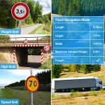 GPS Navigator for Car with Latest 2025 Map Free Update, Car GPS Navigation System for Truck Commercial Drivers with POI/Zip Search, Support Voice Turn Guidance, Red Light Warning, Speedcam Alerts, FM