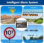 GPS Navigator for Car Truck RV - Car GPS Navigation System with Latest 2025 Maps, Lifetime Free Updates 7 Inch Touchscreen Voice Guidance, RV Vehicle GPS for Trucker with Speed and Red Light Warning