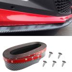 7.64Ft Car Front Bumper Lip Spoiler with Self-Adhesive,Rubber Bumper Protector Protects Bumper Lip,Universal Front Lip Spoiler Automotive Exterior Accessories for Car Truck SUV (Carbon Fiber)