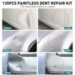 Dent Puller Kit, 135Pcs Car Dent Repair Kit with Slide Hammer 2 in 1 T-bar, Golden Lifter & Bridge Puller for Auto Body Dent Removal, Paintless Dent Removal Kit for Repairs 98% of Car Dents