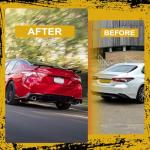 GGsmdick Camry Rear Spoiler Compatible with 2018-2022 8th Gen Camry LE SE XLE XSE TRD ABS Rear Trunk Spoiler Wing, Rear Trunk Highkick Spoiler Wing Lip