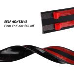 Salior 59'' Glossy Car Rear Spoiler Trunk Spoiler Lip,Cuttable 3D Rear Trunk Spoiler Wing Cool Car Decoration,Universal Punch-Free Car Sticker Trim Strip for Tailgate,Roof,Bumper (Black),1.38*59inch